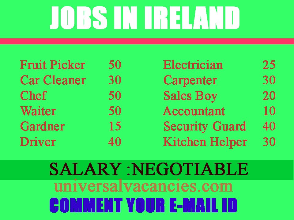 jobs for me 40k year ireland